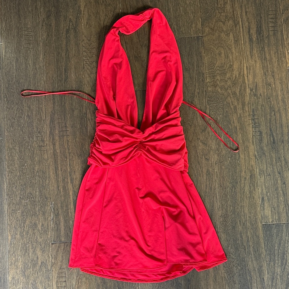 NWT Zara Halter Backless Romper M